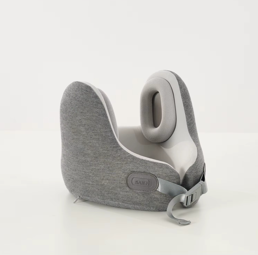 Oreiller de Voyage avec Casque Bluetooth Intégré